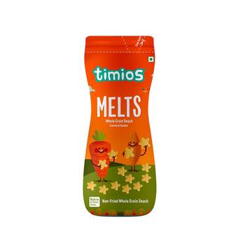 Timios Melts Carrot & Cumin Wholegrain Snack